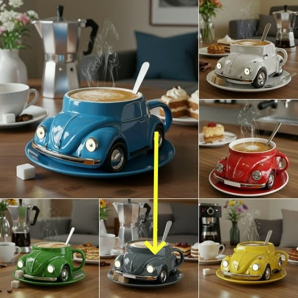 Beetle Shaped Coffee Cup Coffee Lover Gift