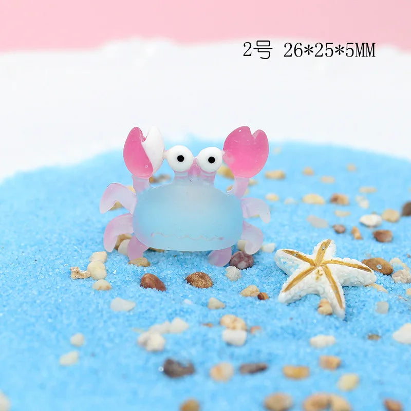 Series Marine Tropical Fish Crab Clown Fish Resin Refrigerator Magnets Home Decoration