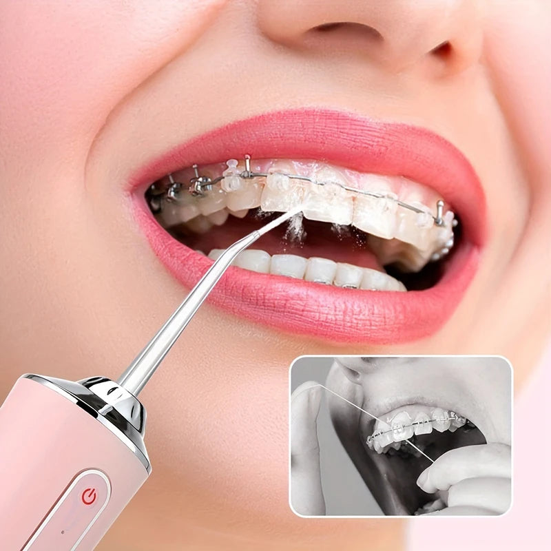 Teeth Oral Irrigator Portable Mouth Washing Machine Interdental Cleaning Irrigator USB Oral Teeth Dental Water Flosser