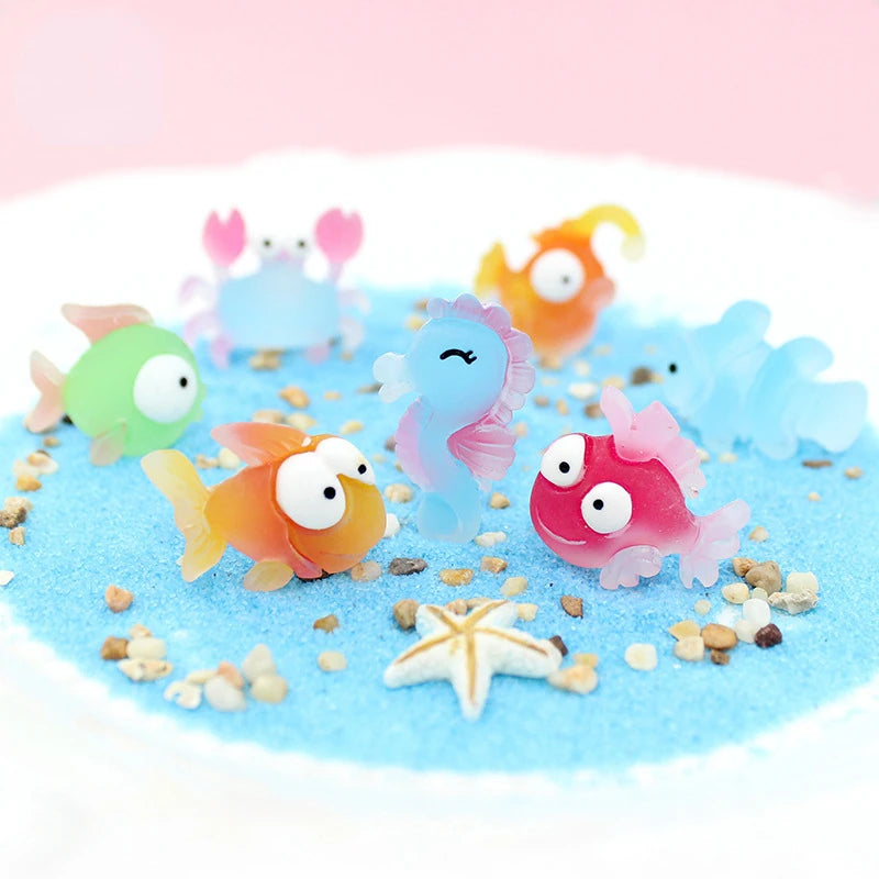 Series Marine Tropical Fish Crab Clown Fish Resin Refrigerator Magnets Home Decoration