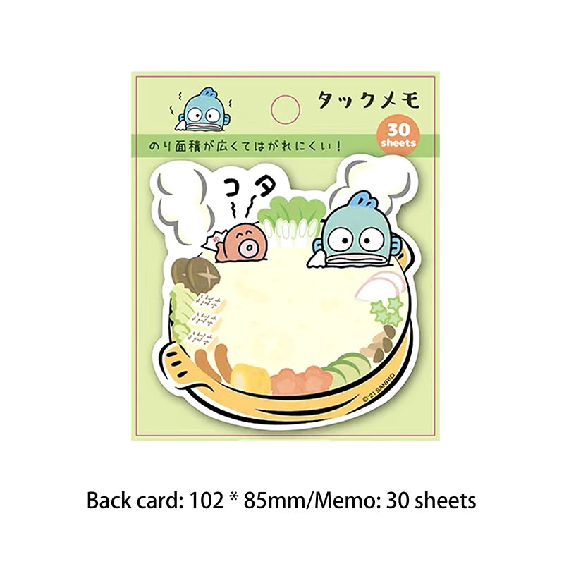 30Sheets Kawaii Sanrio Hello Kitty Convenience Book Mylody Kuromi Cinnamoroll Sticky Notes Cute Paste Notepad Student Stationery