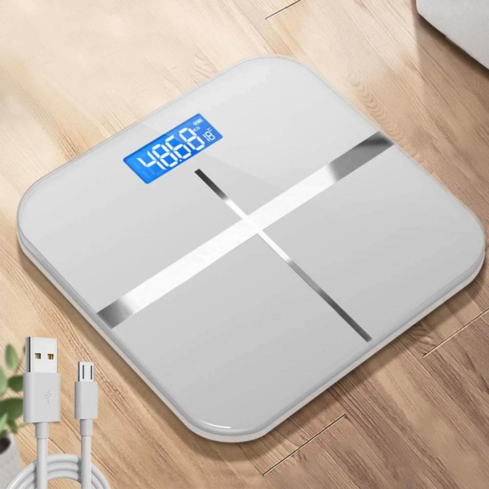 Household Electronic Scale HD Display Electronic Weight Scale USB Charging Precision Tool for Home Office Supplies Adult Health