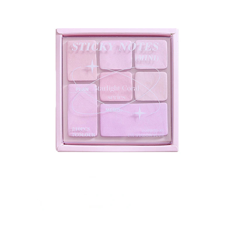 Creative Mini Sticky Note for Student Fashion Gradient Color Notepad Eye Shadow Style Scrapbooking Memo Pad School Supplies