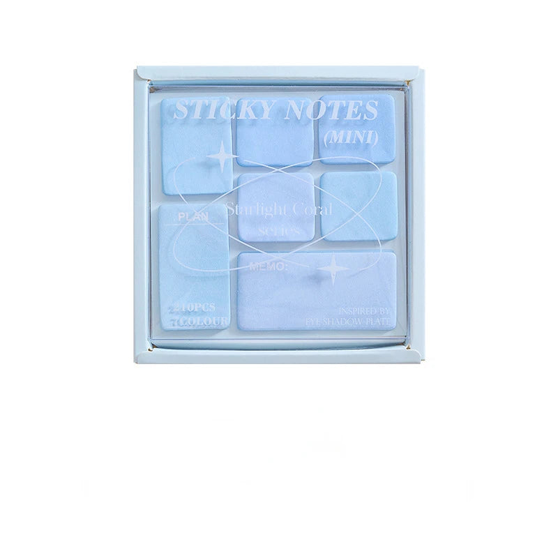 Creative Mini Sticky Note for Student Fashion Gradient Color Notepad Eye Shadow Style Scrapbooking Memo Pad School Supplies