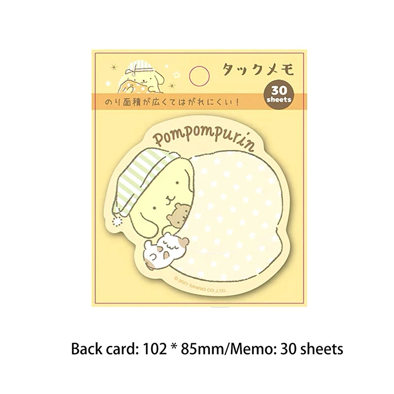 30Sheets Kawaii Sanrio Hello Kitty Convenience Book Mylody Kuromi Cinnamoroll Sticky Notes Cute Paste Notepad Student Stationery