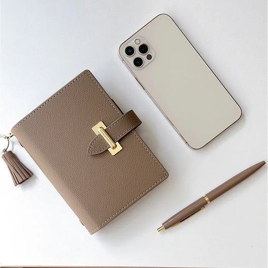 A7/C6/M5/A5 High Quality Business Office Diary Journal Notebook Retro Pu Leather Binder Record Meeting Notepad Notebook