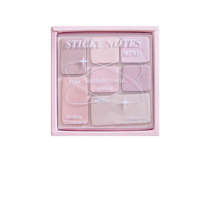 Creative Mini Sticky Note for Student Fashion Gradient Color Notepad Eye Shadow Style Scrapbooking Memo Pad School Supplies